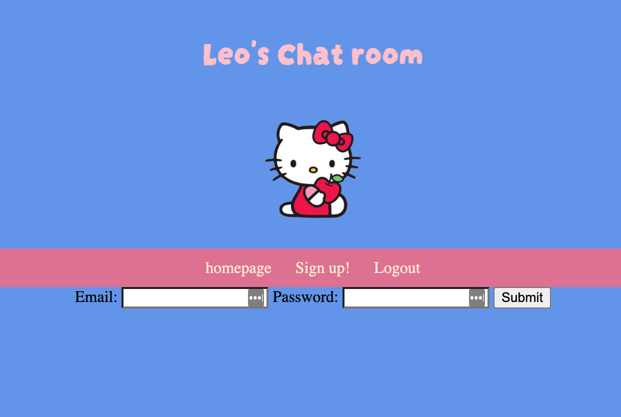 Image of my own made Chatroom